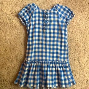 BabyGap Blue and white gingham dress
